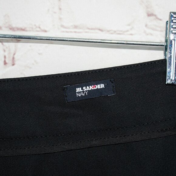 Jil Sander Navy collection Women's Pencil Skirt Black Size 36 Made in Italy - Picture 3 of 7